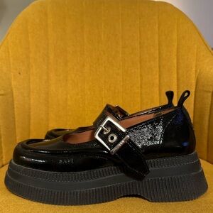 Ganni Patent Platform Mary Janes